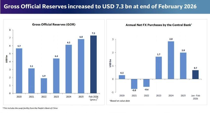 Sri Lanka Foreign Reserves Rise to USD 7.3 Billion